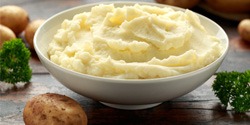 Mashed potatoes, an acceptable food to eat after dental implant surgery