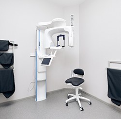 Cone beam scanner in a dental office
